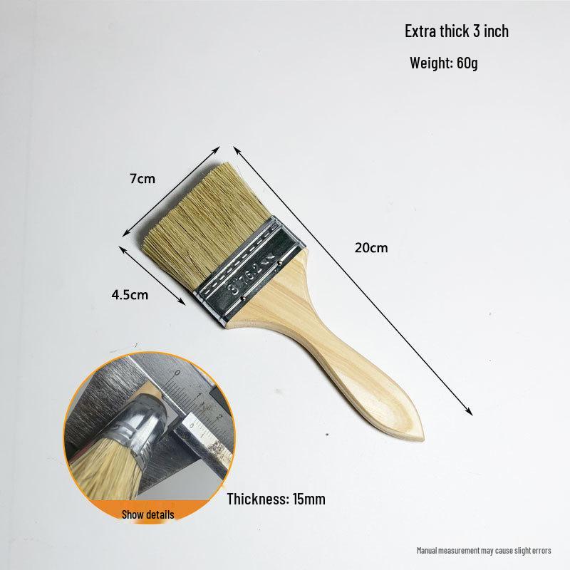 Multi-Purpose Bristle Brushes: Industrial Glue, Barbecue, Household, Hard/Soft Bristles for Cleaning & Dust Removal