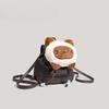 Super Cute Soft Girl Travels with Siamese Cat Plush Backpack Shopping Backpack Schoolbag
