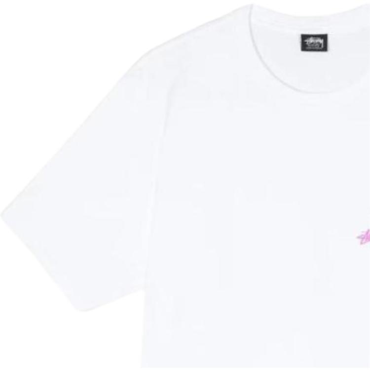 Stussy Printed Crew Neck T-Shirt Men tops White 3903760