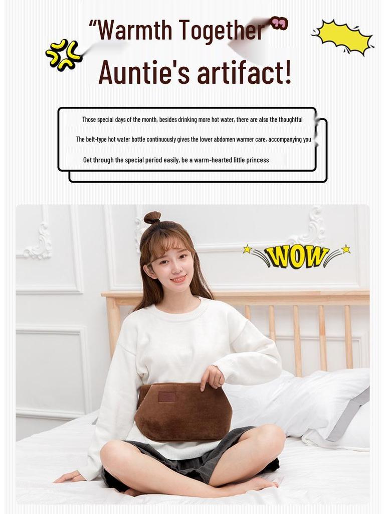 Belt Only: Hot Water Bottle Waist Support & Hand Warmer