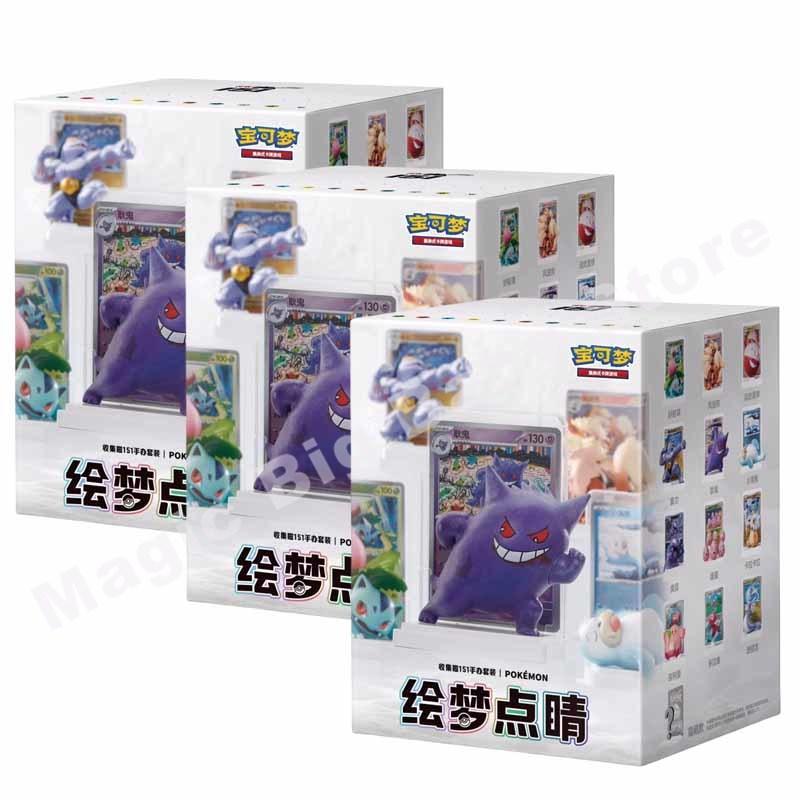 

Оригінальні Справжні Картки Pokemon Trading PTCG Спрощена Китайська Останній Штрих Зібраний 151 Фігурка Костюм Подарункова Коробка Дитячий Подарунок