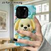 Phone Case: 2D Flat Design Suitable for iPhone 18 17 16 15 14 13 Pro Protective Case, with Little Dog Probe, Perfect Christmas and Halloween Holiday G