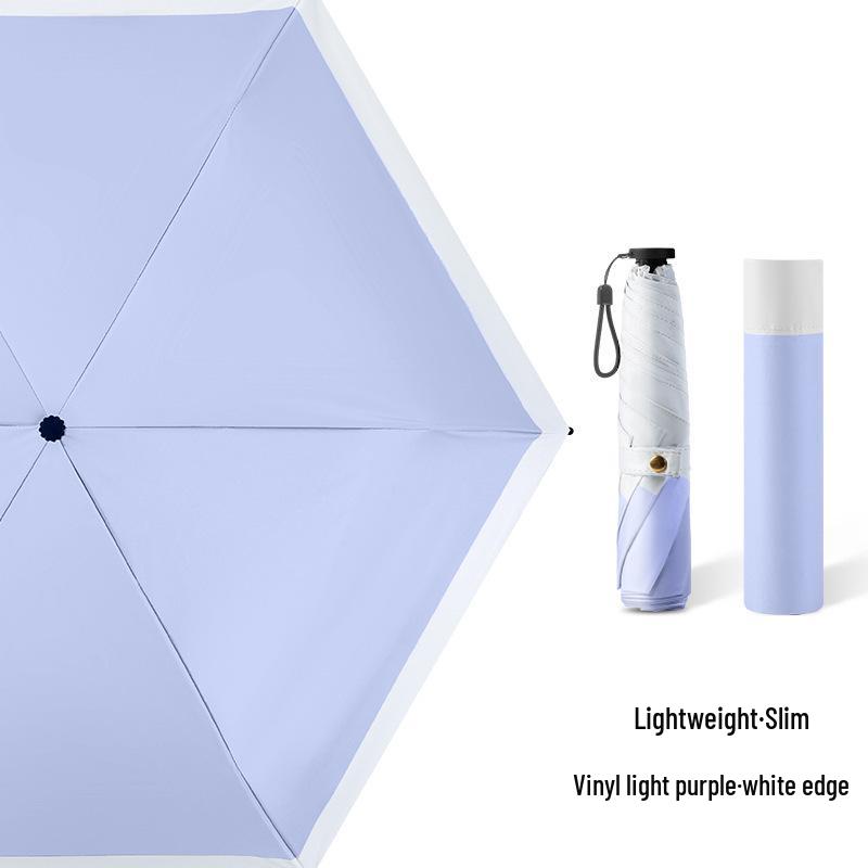 Ultra-light Carbon Fiber Sun & Rain Umbrella - Lightweight, Three-fold, UV Protective Parasol.