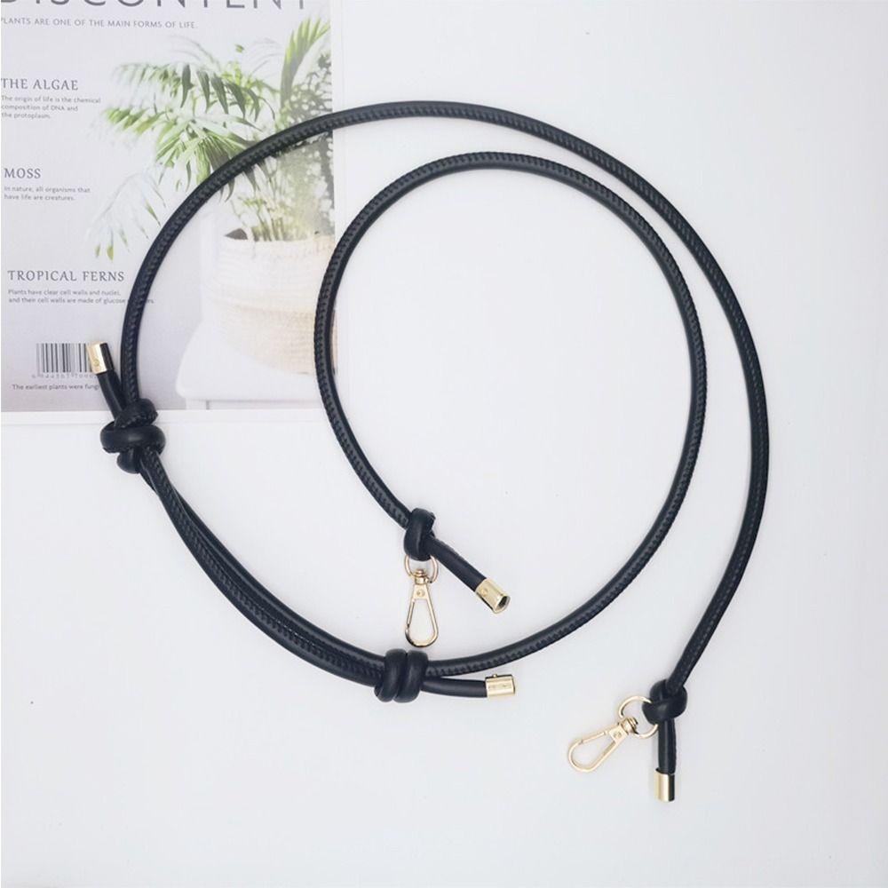 Solid Color Bag Shoulder Belt PU Leather Replacement Belt Adjustable Shoulder Strap  Women