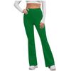 Women's Elastic Waist Solid Color Yoga Pants Athletic Running Casual Leggings