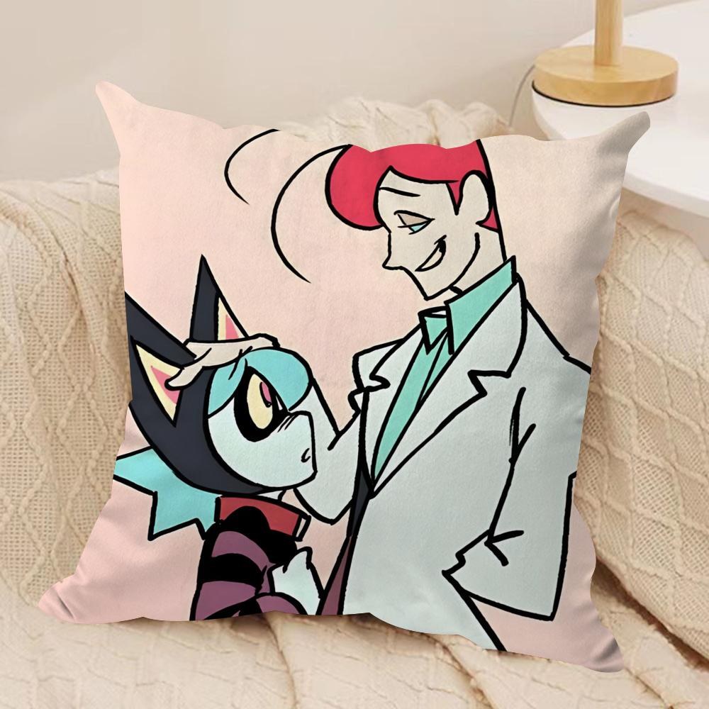 Psychocuties Mimi Cushion Cover Soft Plush Fabric DoubleSided Printed Sofa Cushion Cover for All Seasons Home Decor Gift