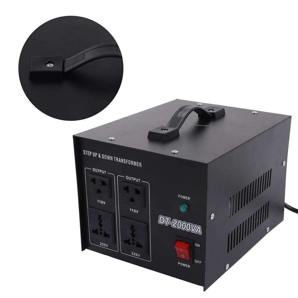 Spannungswandler Boost Step Up Buck Stromwandler 2000W Einstellbarer AC-Eingang EU-Stecker 110V 220V