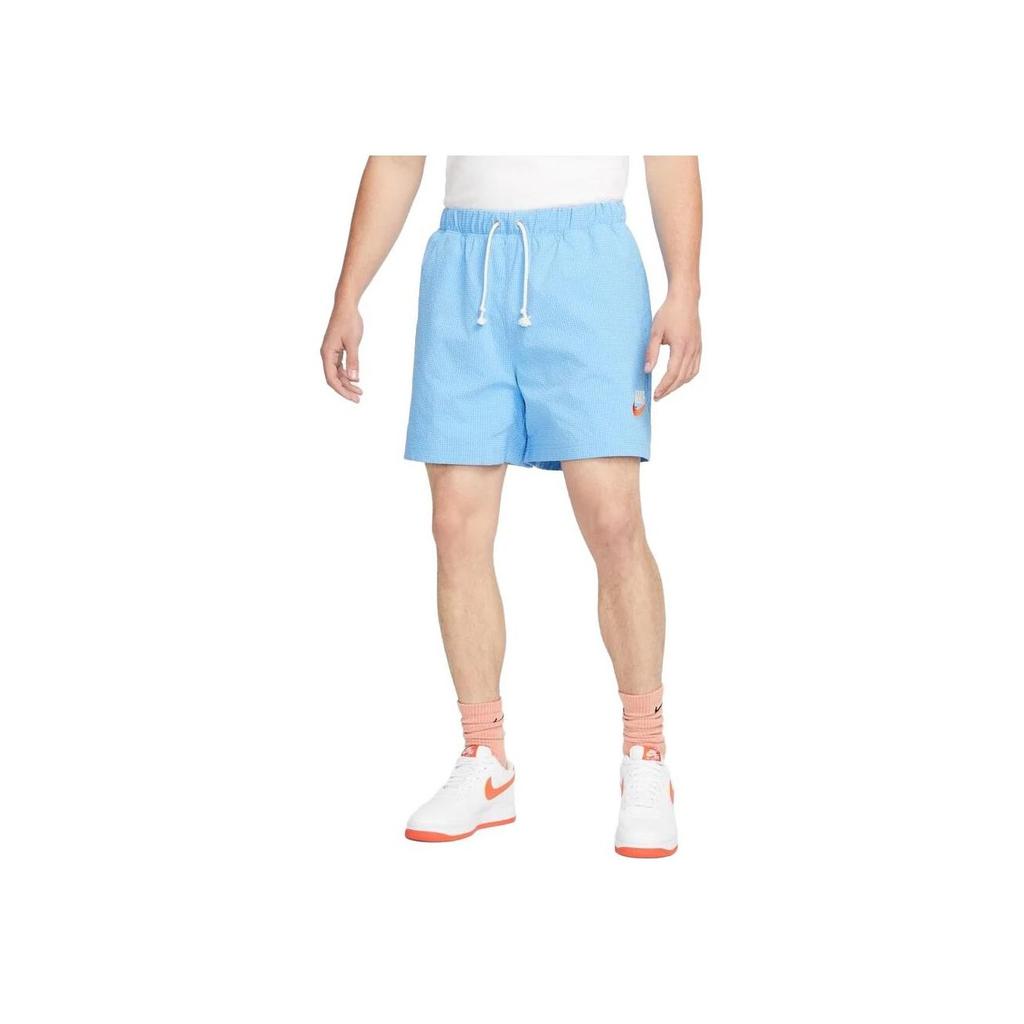 Nike Solid Color Lace-Up Shorts Men Bottoms Blue DM5281-412
