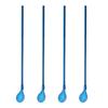 4Pcs Multicolor Long Straw Spoon 18/10 Stainless Steel straight Reusable Straw Bar Party Cocktail Coffee Stirring Drinking Spoon