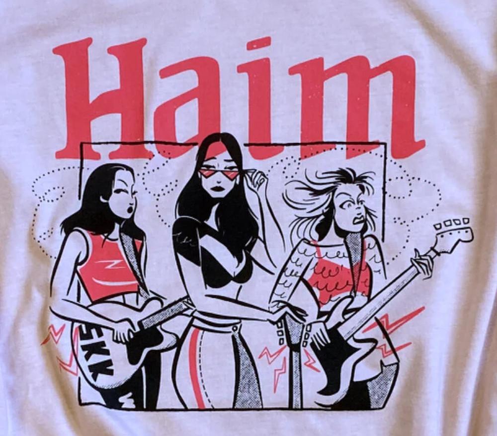 vtg HAIM band white T-shirt short sleeve All sizes S to 5Xl 1F2603 Unisex T-Shirt M