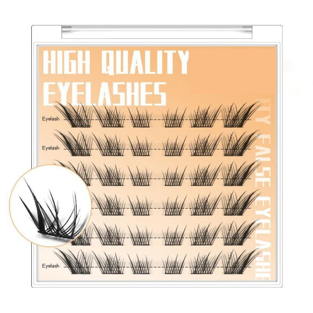 Single Cluster Artificial Eyelashes Self Adhesive Grafting Eyelashes False Eyelashes  Cosplay