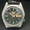 VINTAGE SEIKO 5 AUTOMATIC 7019A JAPAN MENS BLACK COLOR DIAL WATCH a702638-1 R209-a702638