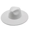 Cappello a tesa larga con visiera piatta da coppia uomo e donna autunno e inverno cappello a cilindro di lana cappello da jazz da gentiluomo