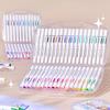 36/12 Colors Washable Acrylic Marker Pens Markers Medium Tip Coloring Markers Set Art Supplies for kids Fabric Rocks,Drawing