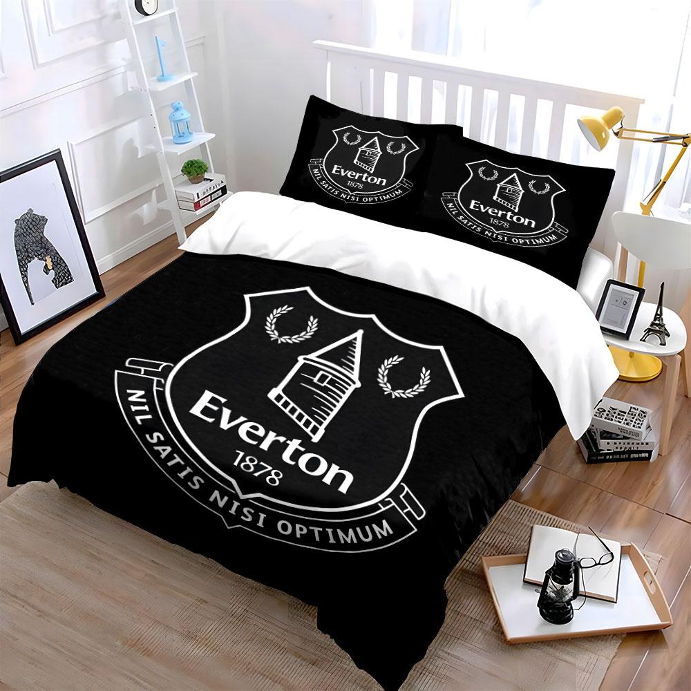 Stemma e testo dell'Everton. Set lenzuola Set copripiumino Copripiumini Federe(1*Copripiumino 2*Federe senza imbottitura piumone)
