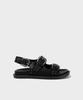 Khiho Trinity Buckle Sandals Black