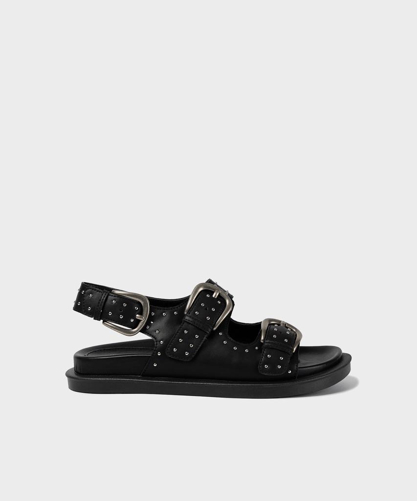 Khiho Trinity Buckle Sandals Black