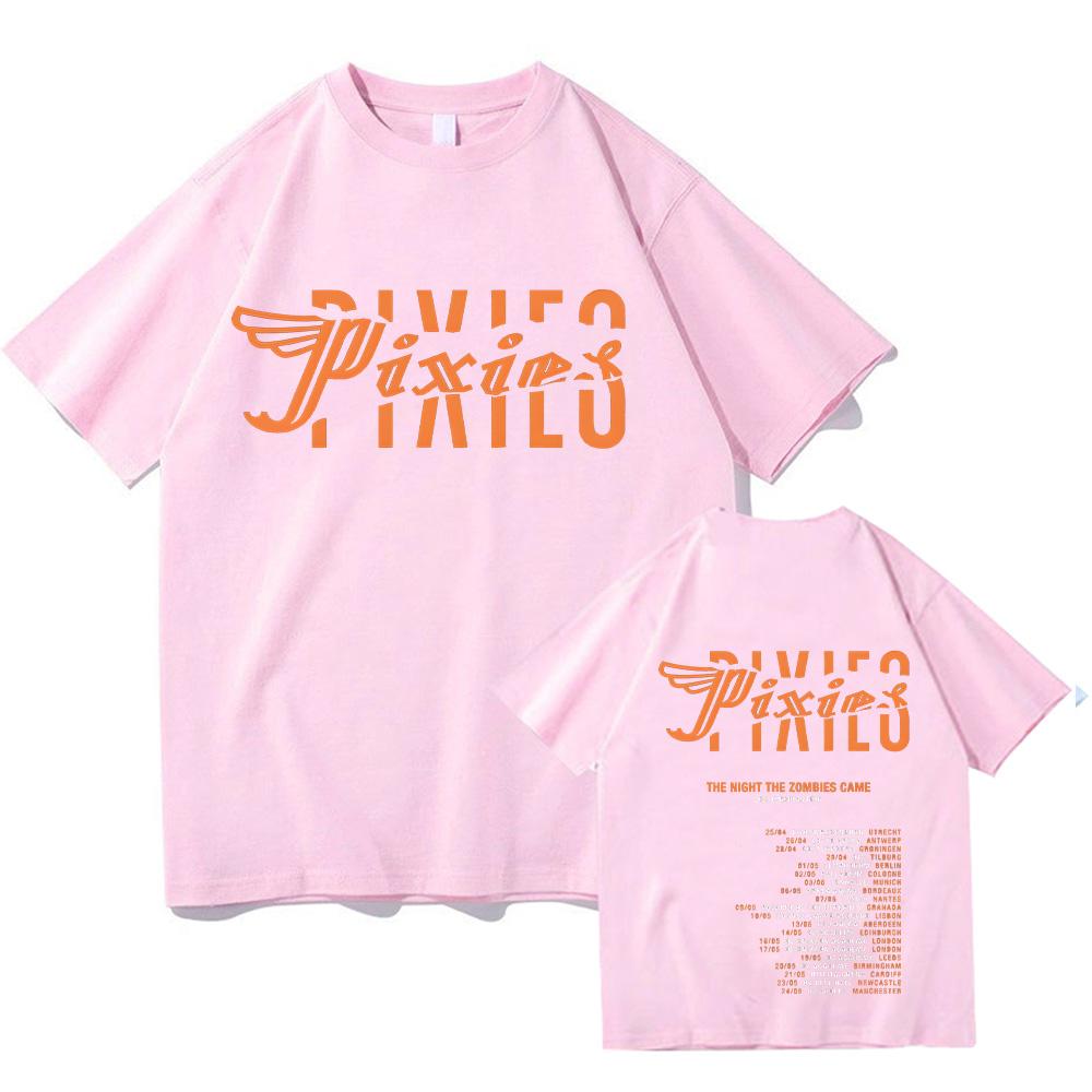 Pixies Band Cotton Tshirt The Night The Zombies Came 2025 Pixies Band Tshirts for Women Men Short Sleeve Oversized Tops T Shirts