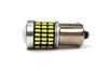 2 Pcs LED Bulb BA15S, P21W 12-24V CANBUS 2100 Lm White with Off-Road Lens