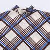 PB&ZA Women's Plaid High Neck Shirt - European & American Style Fashion, Autumn Arrival