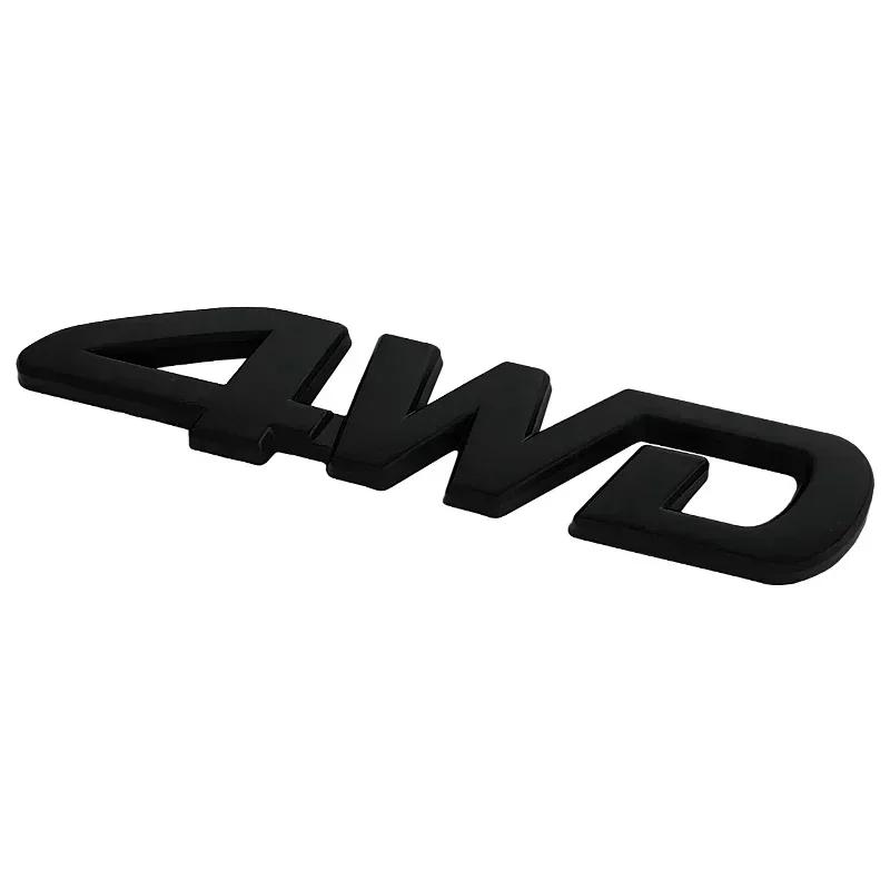 3d Metal 4WD Logo Rear Boot Trunk Badge Emblem Tailgate Car Sticker Decals for Toyota RAV4 Accessories
