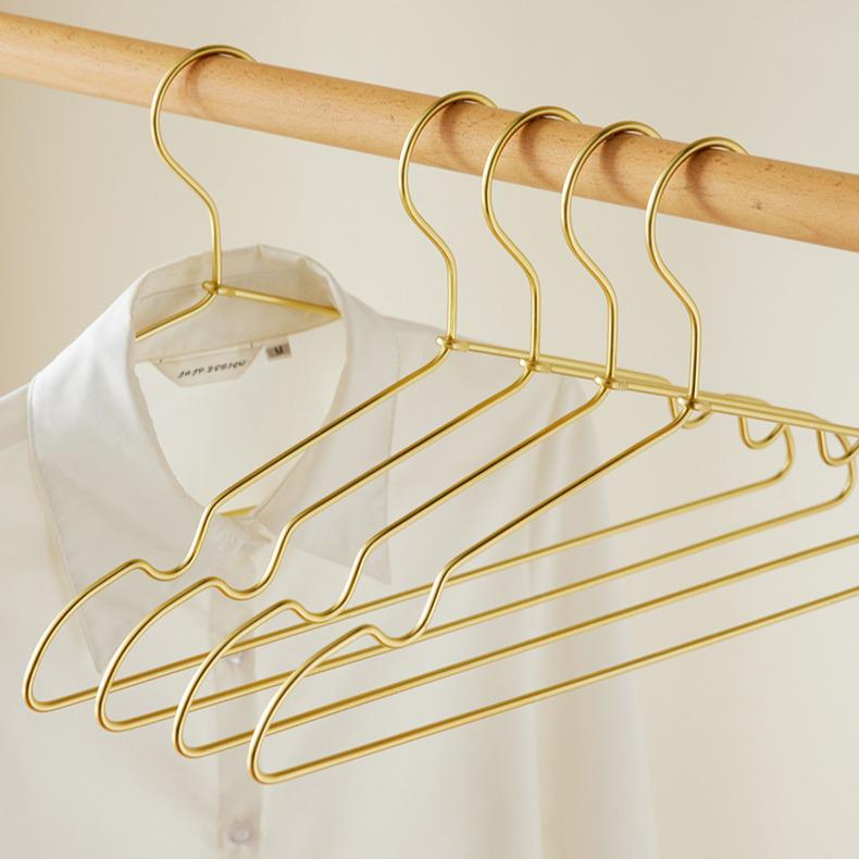 Aluminum Alloy Non-Slip Clothes Hanger, Rust-Proof Drying Rack for Wet & Dry Use