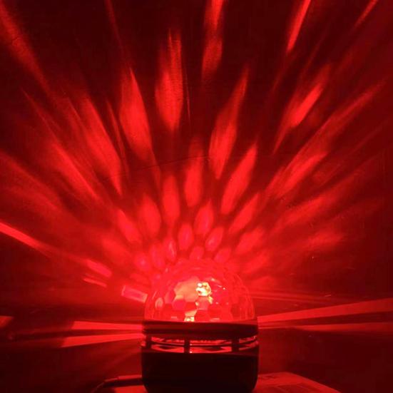 1 Set RGB Lamp Rechargeable Party Control Remote Wide Application Flicker Free Non-Glaring Rotating RGB