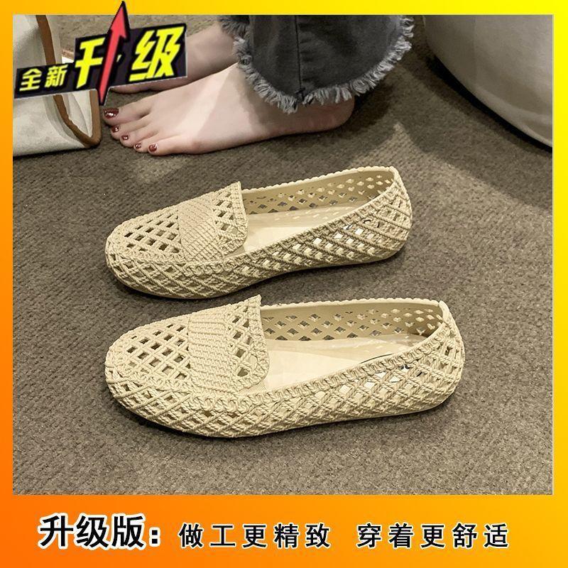Fashion casual versatile non-slip hollow breathable not tired feet single shoes women spring summer new super soft sandals women