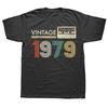 Vintage 1979 Limited Edition Birthday T Shirts Gifts Cotton Summer Tees Tops Mens Graphic Tshirt Clothing Oversized