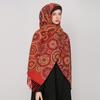 Thick Imitation Cashmere Jacquard Shawl Dual-Purpose Ethnic Style Fringed Shawl Atmosphere