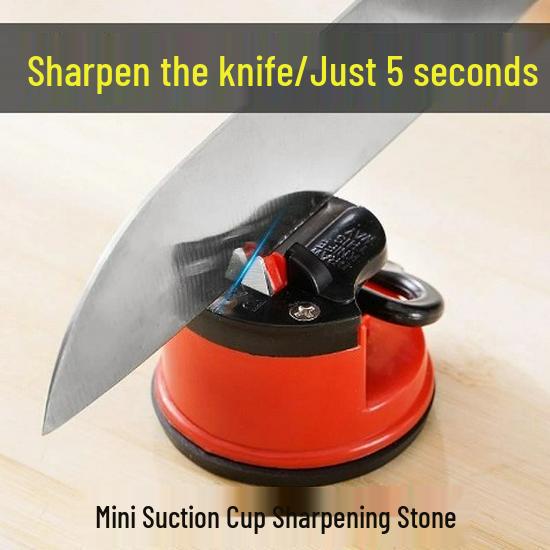 Tungsten Steel Suction Cup Knife Sharpener for Kitchen