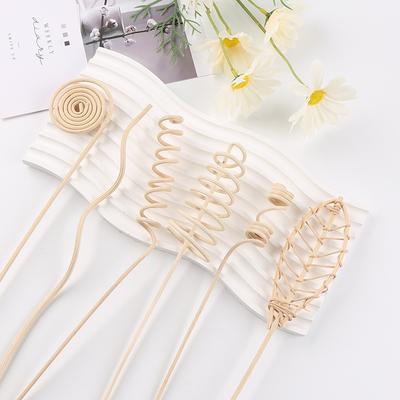 5 Stück natürlicher Reed-Duft, Aromaöl-Diffusor, Weinaroma, flüchtiger Stick, blattförmige Diffusor-Sticks