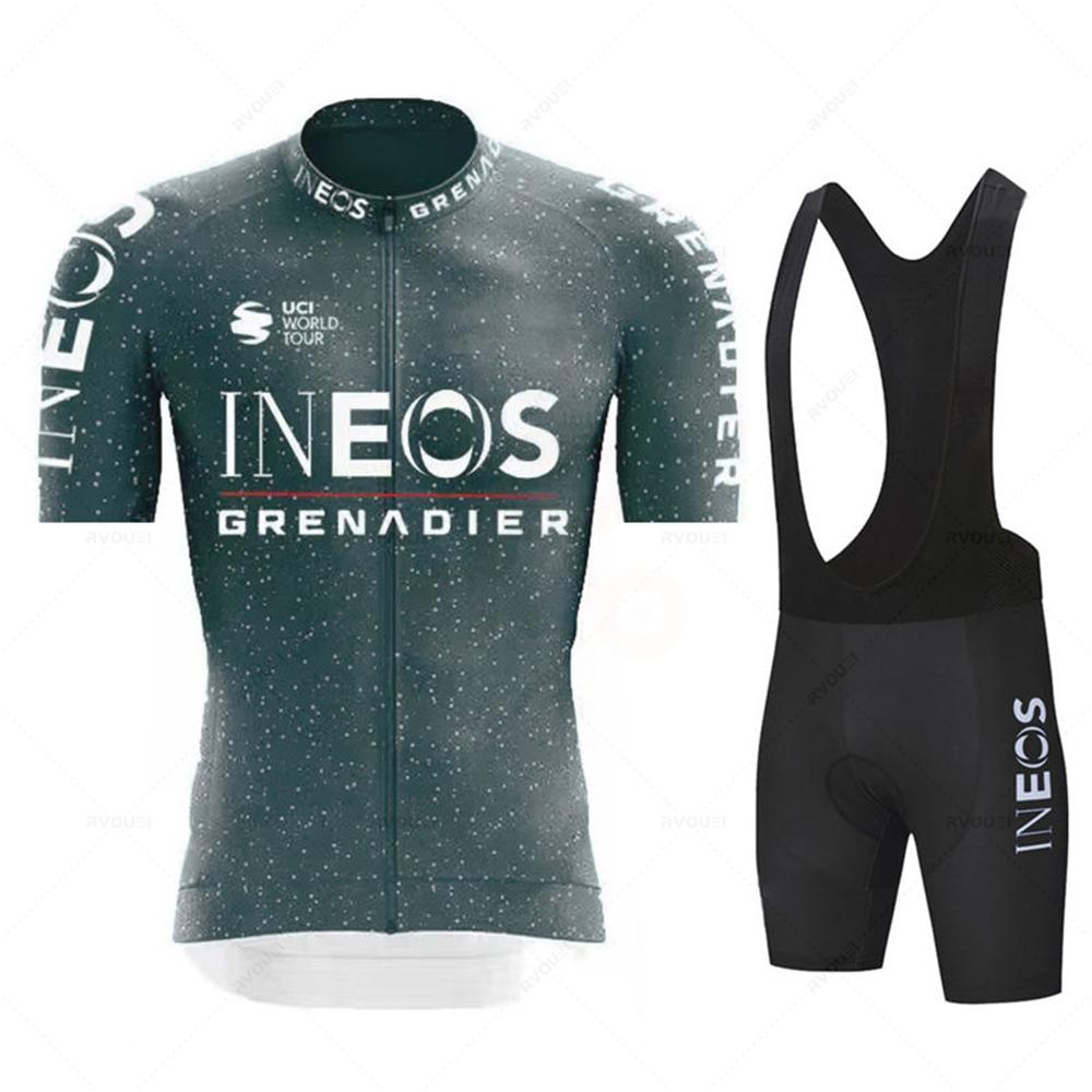 

2026 INEOS Pro Team Cycling Jersey Set Summer Breathable Road Bicycle Suit Riding Uniform Bike MTB Clothing New Sports Cycling Kits M