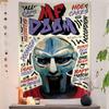 Famous American HipHop Singer Mf Doom Colorful Tapestry Wall Hanging Bohemian Wall Tapestries Mandala Wall Hanging Sheets