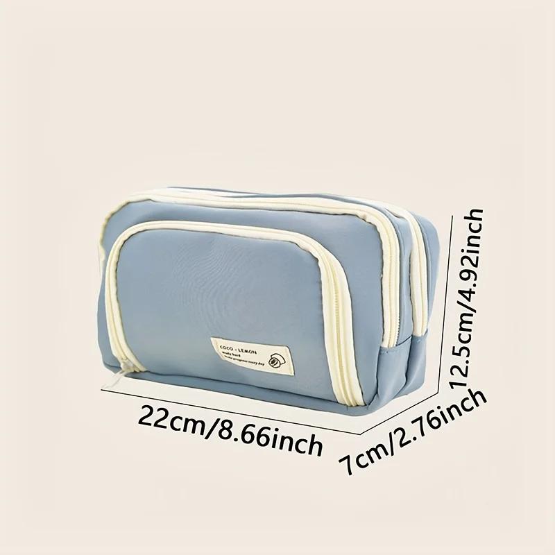 1pc-Large Capacity Multifunctional Japanese Style High-value Pencil Case and Boxed Pens, Storage Supplies and Writing