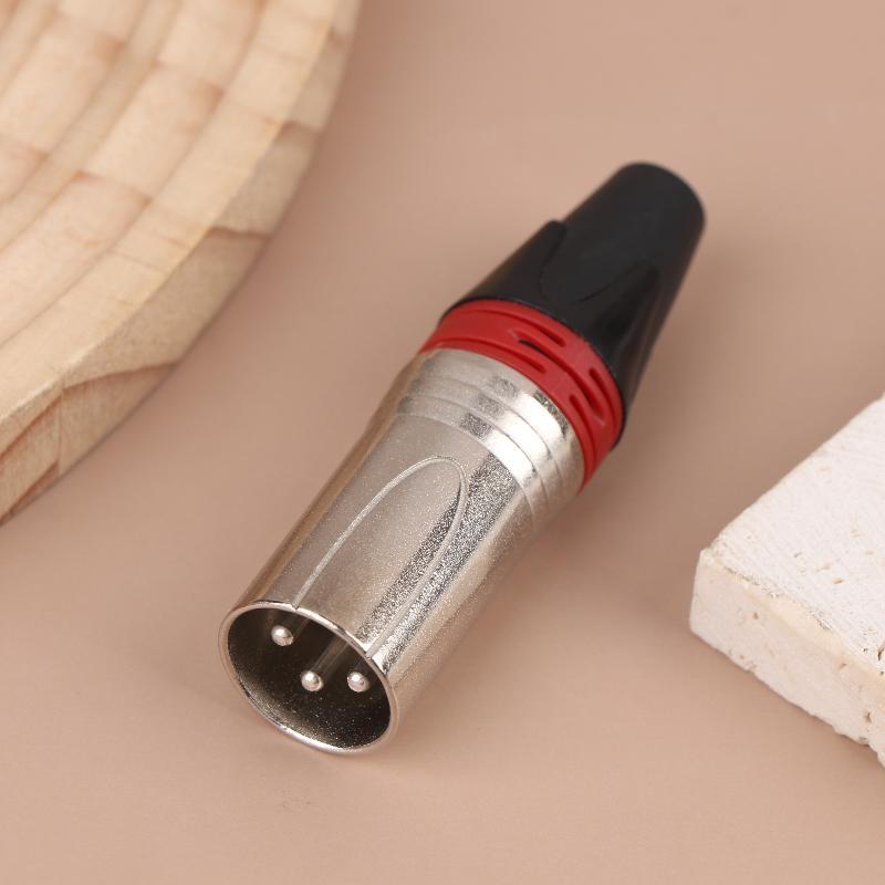 1Pc Pin Xlr Plug Jack Male / Female Microphone Connector Mic Adapter Xlr Cable Terminal Audio Wire Connector
