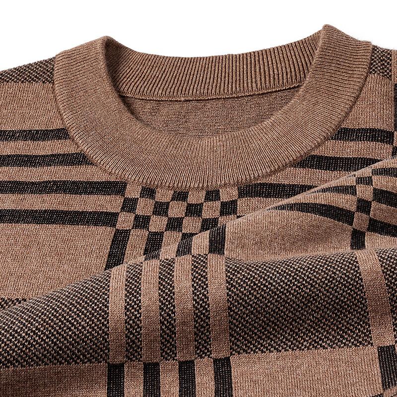 

FAPAI Men s Soft Wool Blend Knit Sweater 3XL