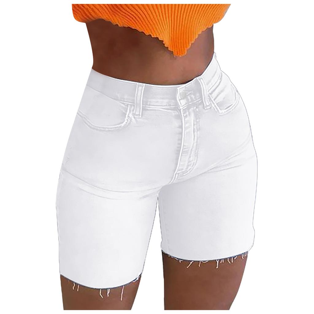 Ripeado de mujer elástico orificio destruido Leggings pantalones cortos  Denim Shorts vaqueros comprar a buen precio — entrega gratuita, reseñas  reales con fotos — Joom