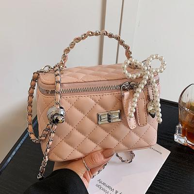 Trend Xiaoxiangfeng Fashion Hand Carry Box Bag Women's Temperament Versatile Premium Texture Commuter Messenger Bag