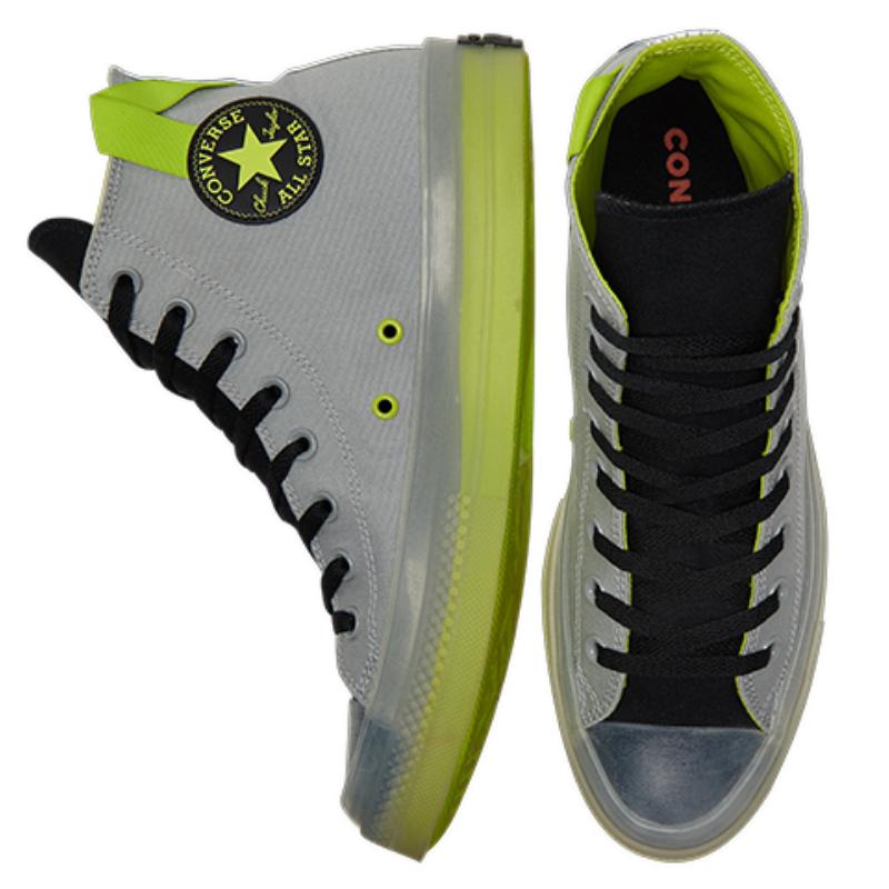 Converse Chuck Taylor All Star CX Gelee-Sohle Lässiger Komfort Mid-Top Canvas Unisex Grau Grün