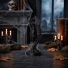 Schwarzes Halloween-Ornament 3D-gedruckte gotische Tischdekoration Skulptur Weihnachtsdekorationen