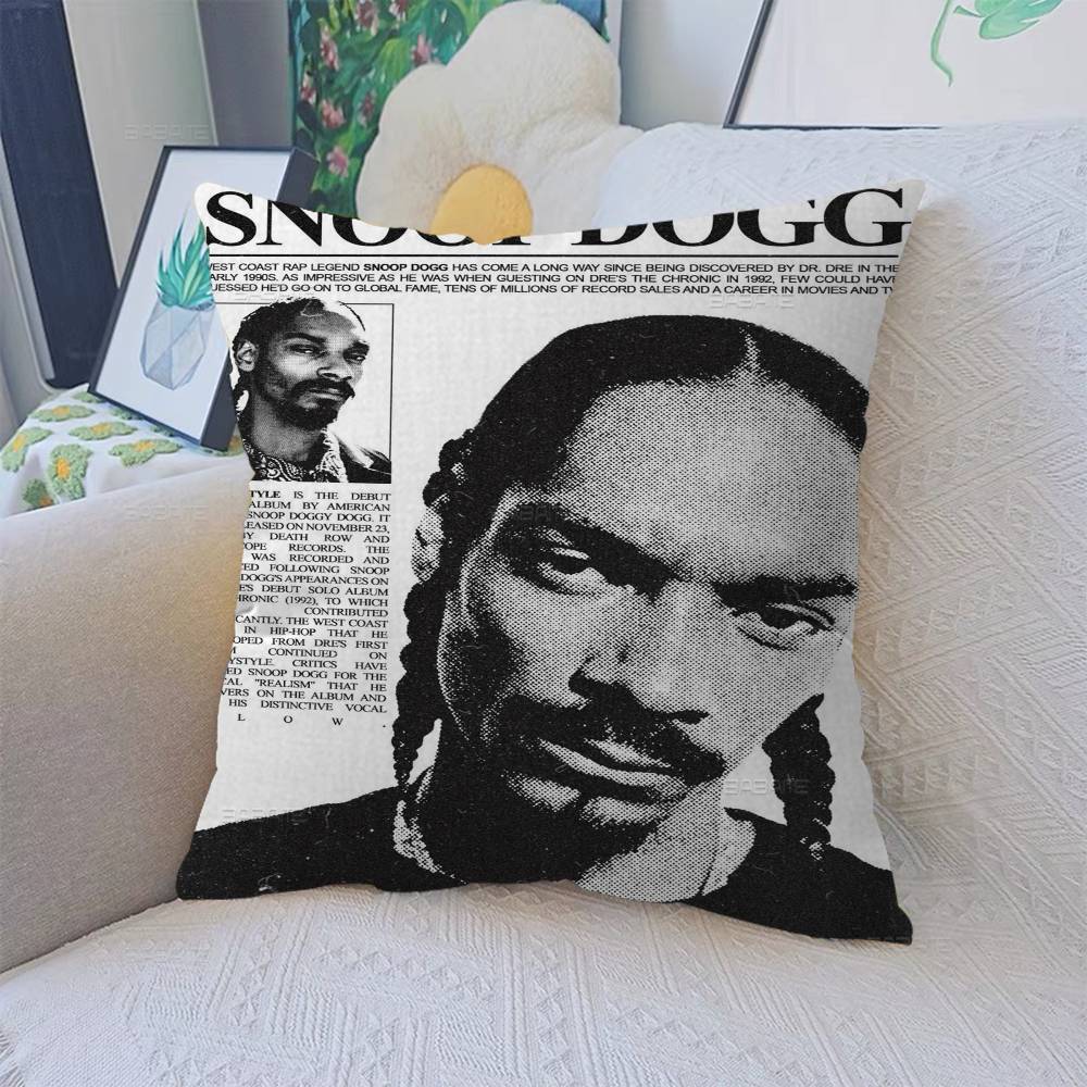 Hip-Hop Rapper S-Snoop D-Dogg 45*45Cm Cushion Cover Pillow Cover Decor Pillowcase Home Pillowcase For Couch Pillow
