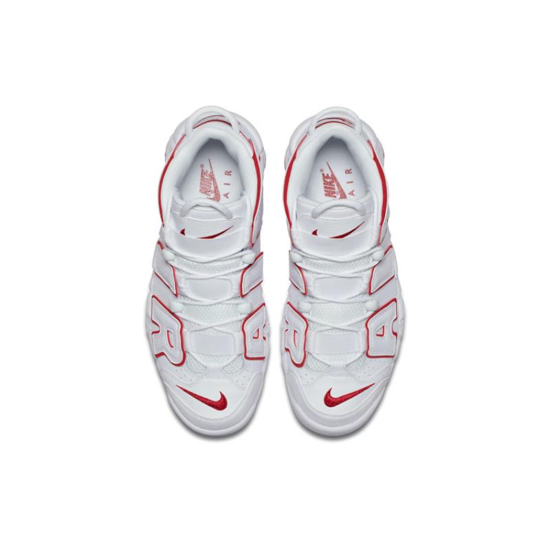 Nike Air More Uptempo 'White Varsity Red' 2021 Vintage Basketball 921948-102