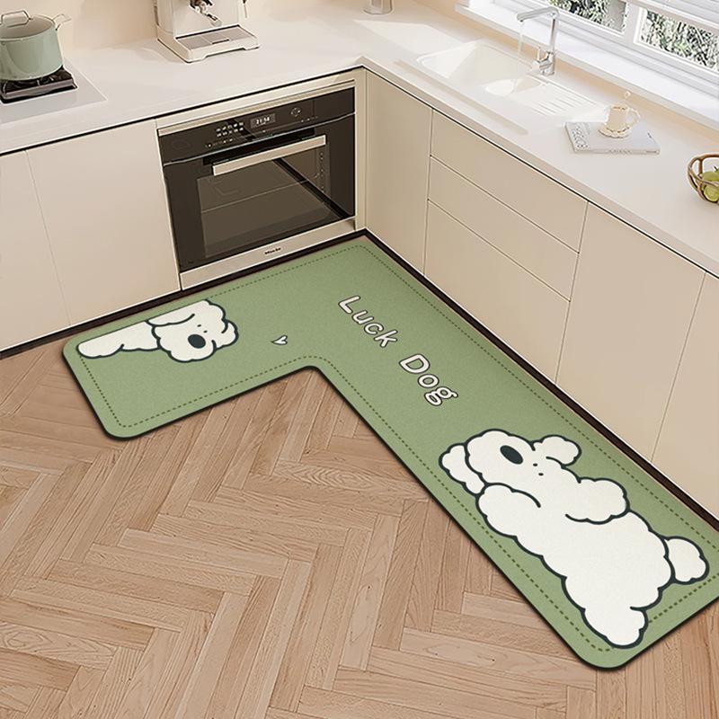 Cartoon Niedlich Diatomeenerde Haushalt Küche Bodenmatte Wasseraufnahme Rutschfest Schnelltrocknend Pflegeleicht Bodenmatte