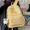 Schoolbag wholesale ins literary style small fresh plaid schoolbag female campus high school college student backpack autumn and winter travel back