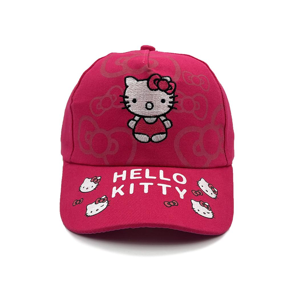 Cat Cartoon Kt Baseball Cap With Breathable Cotton And Windproof Features