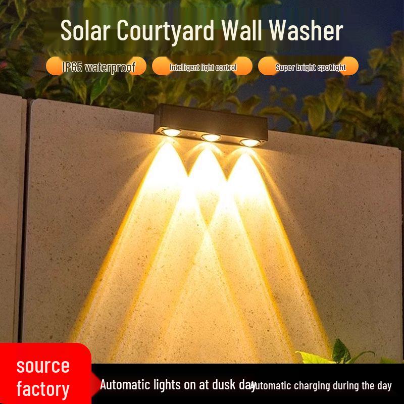 Automatic Solar Outdoor Courtyard Wall Light – Nighttime Decorative Atmosphere Light