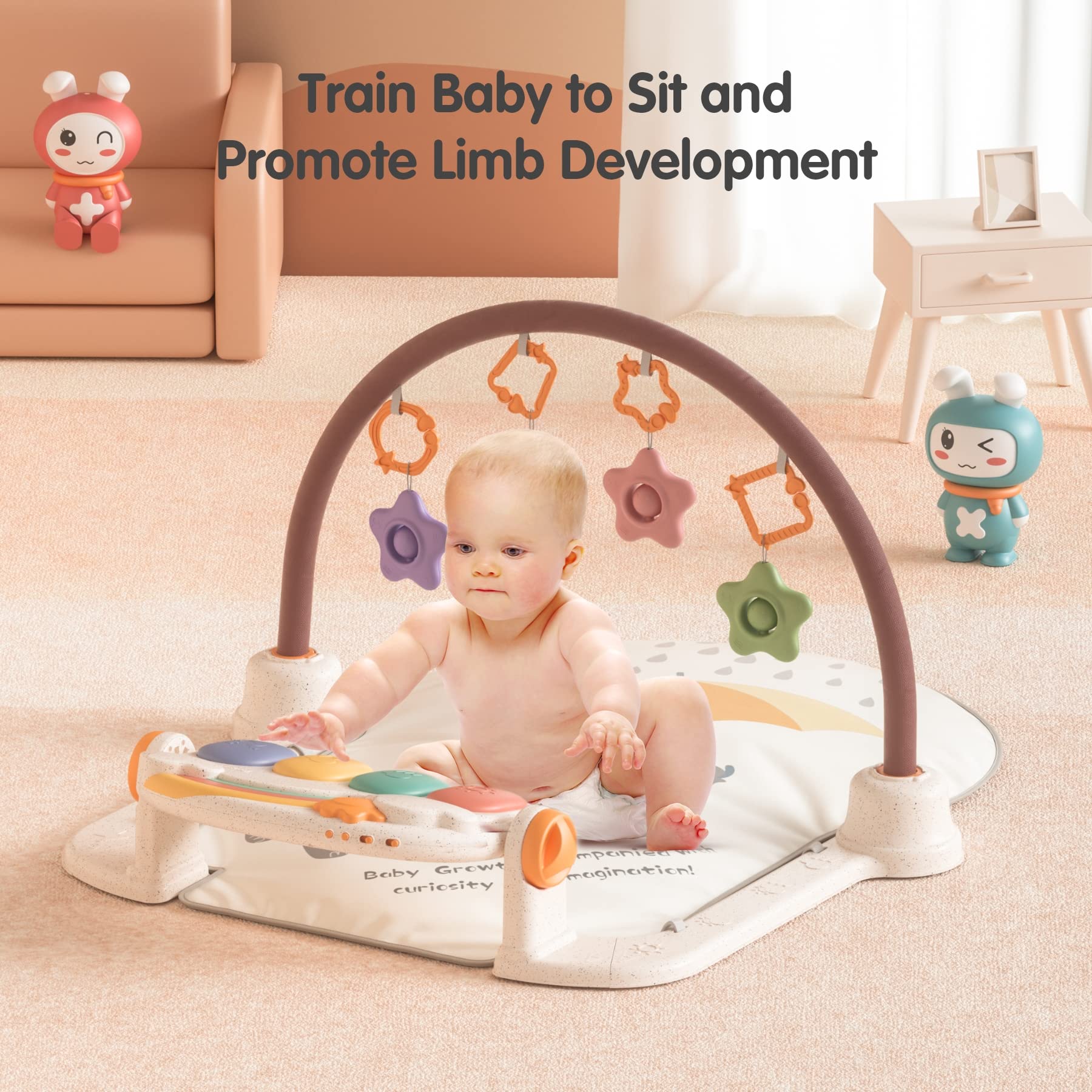 TUMAMA Kick and Play Piano Baby Gym — фото 3