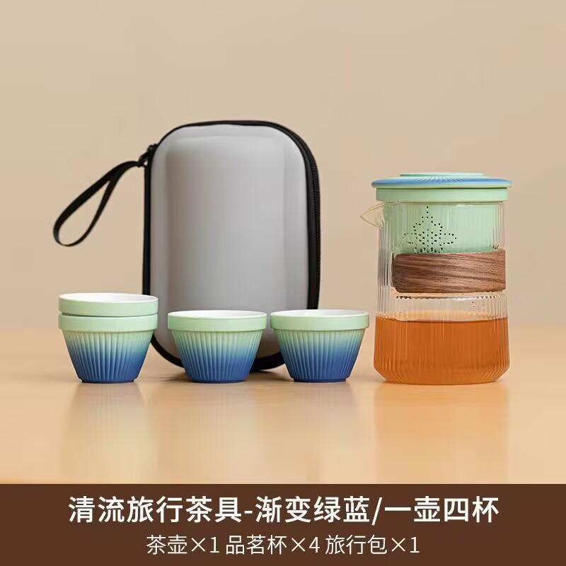 Portable Travel Tea Set Small Set Simple Outdoor Teapot Teacup Simple Modern Women'S Camping Express Cup