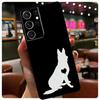 Cartoon German Shepherd Dog Phone Case For Samsung Galaxy S24 Ultra S20 S21 S22 S23 S25 Ultra S9 S10 Plus S25 FE Cover